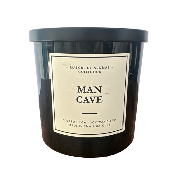 Leoben Co Man Cave Scented Candle 24oz Masculine Aromas Collection Soy Vegan Wax - Picture 1 of 5